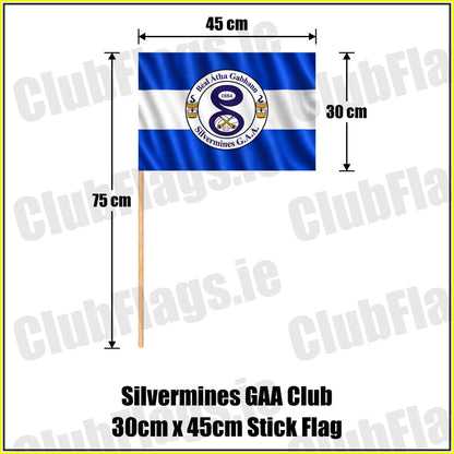 Silvermines GAA Club 30cm x 45cm Stick Flag - ClubFlags.ie