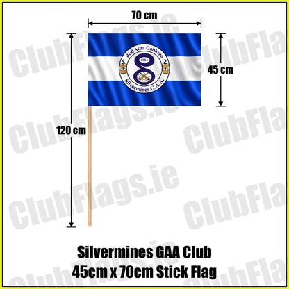 Silvermines GAA Club 45cm x 70cm Stick Flag - ClubFlags.ie