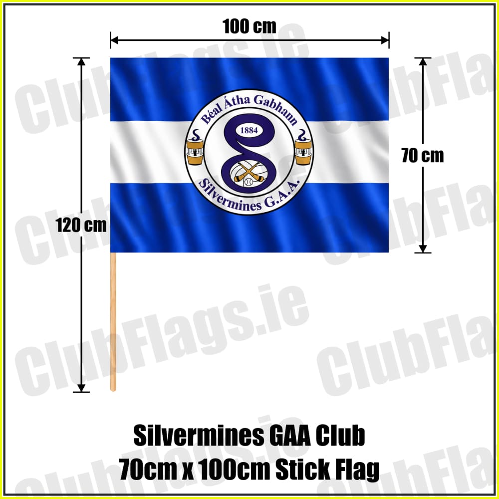 Silvermines GAA Club 70cm x 100cm Stick Flag - ClubFlags.ie