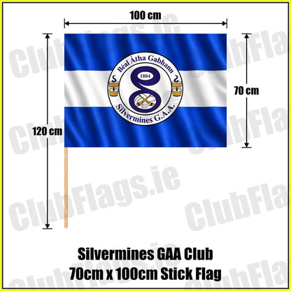 Silvermines GAA Club 70cm x 100cm Stick Flag - ClubFlags.ie