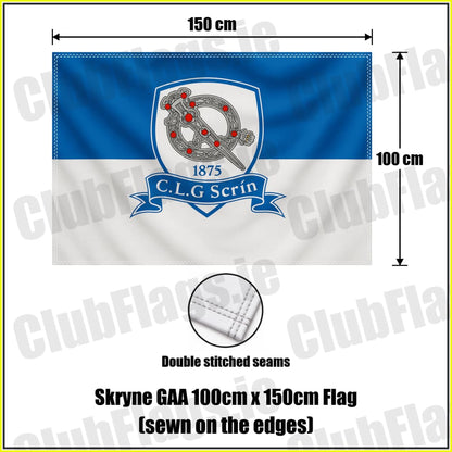 Skryne GAA 100cm x 150cm Flag (sewn on the edges) - ClubFlags.ie