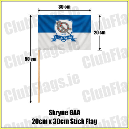 Skryne GAA 20cm x 30cm Stick Flag - ClubFlags.ie