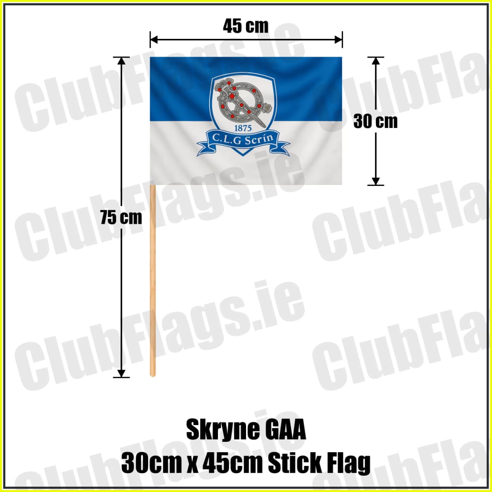 Skryne GAA 30cm x 45cm Stick Flag - ClubFlags.ie