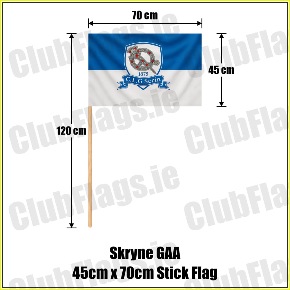 Skryne GAA 45cm x 70cm Stick Flag - ClubFlags.ie