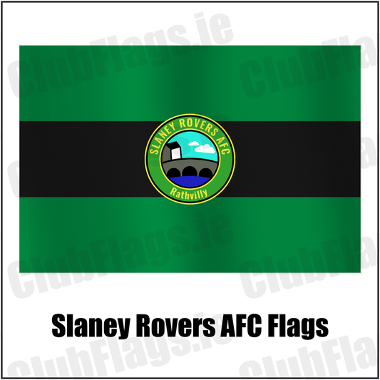 Slaney Rovers AFC Flags with the club crest and colours, Carlow football - ClubFlags.ie