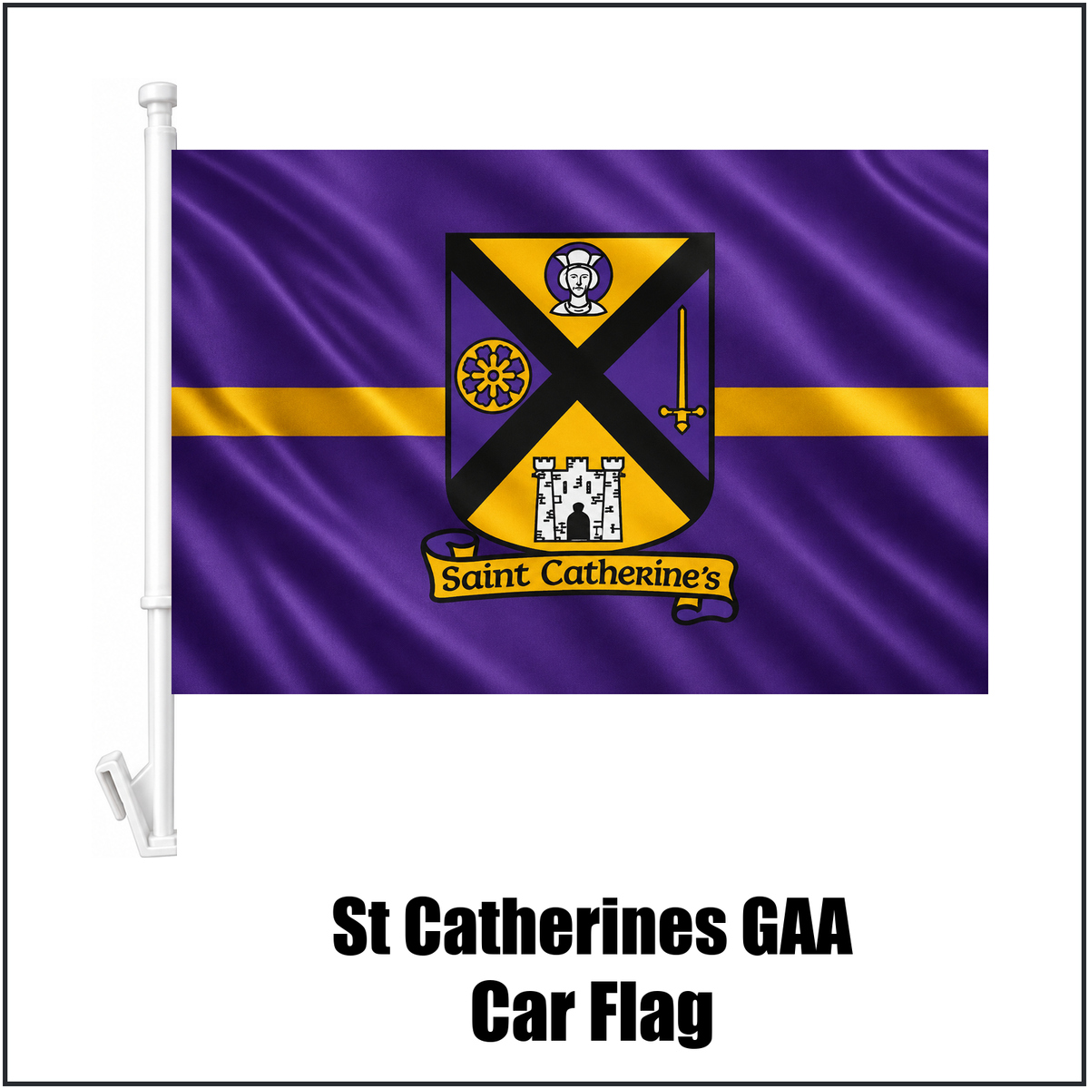 St Catherines GAA Car Flag - ClubFlags.ie