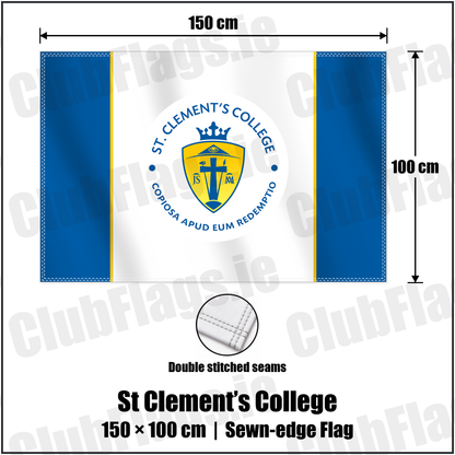 St Clement’s College 100cm x 150cm Flag (sewn on the edges) with the club crest and colours, Limerick GAA - ClubFlags.ie