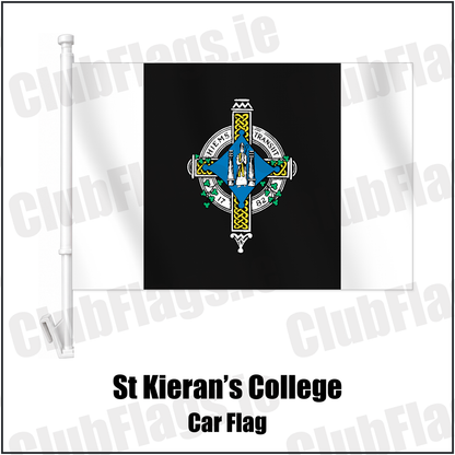 St Kieran’s College Car Flag with the club crest and colours, Kilkenny GAA - ClubFlags.ie