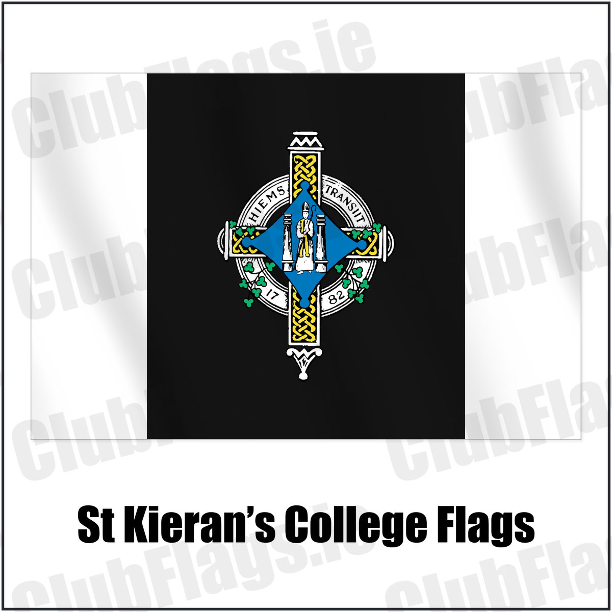St Kieran’s College Flags with the club crest and colours, Kilkenny GAA - ClubFlags.ie