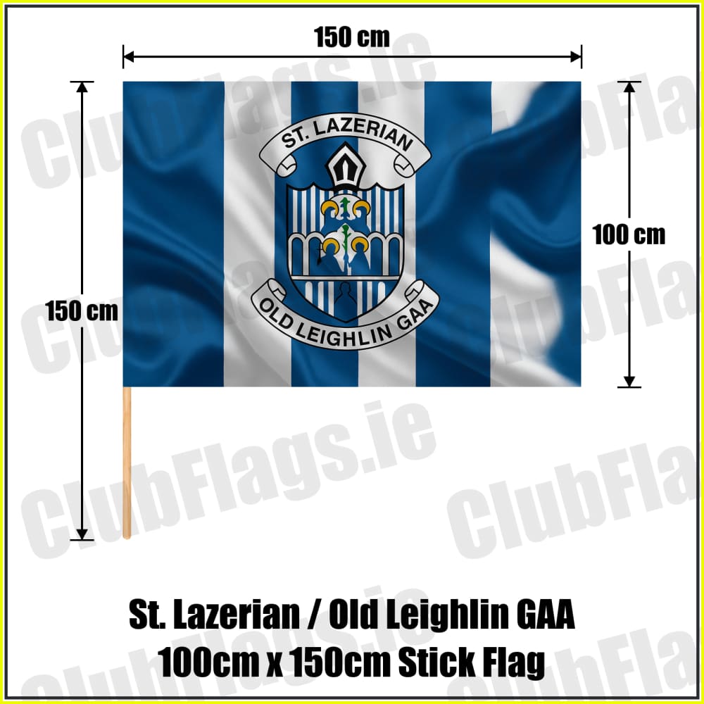 St. Lazerian / Old Leighlin GAA 100cm x 150cm Stick Flag - ClubFlags.ie