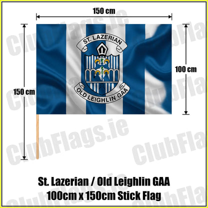 St. Lazerian / Old Leighlin GAA 100cm x 150cm Stick Flag - ClubFlags.ie
