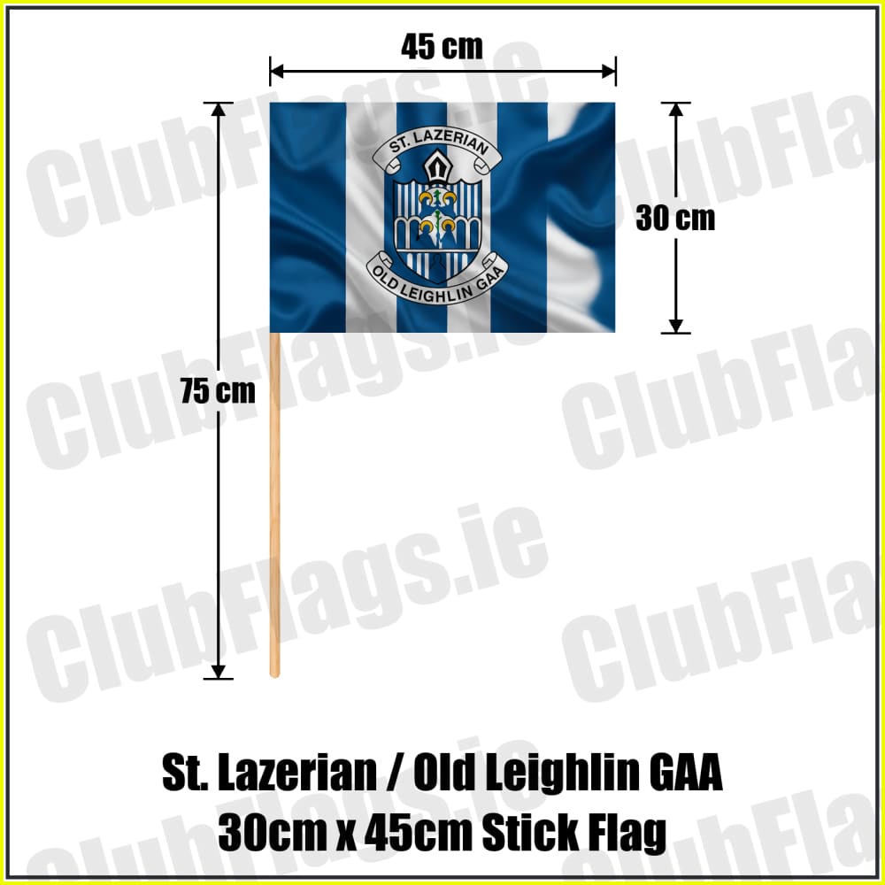 St. Lazerian / Old Leighlin GAA 30cm x 45cm Stick Flag - ClubFlags.ie