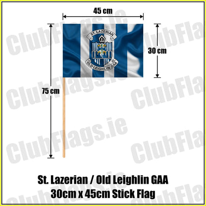St. Lazerian / Old Leighlin GAA 30cm x 45cm Stick Flag - ClubFlags.ie