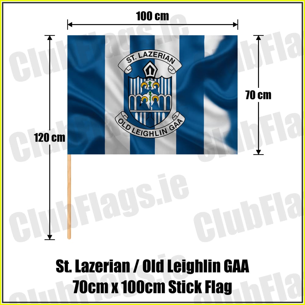 St. Lazerian / Old Leighlin GAA 70cm x 100cm Stick Flag - ClubFlags.ie