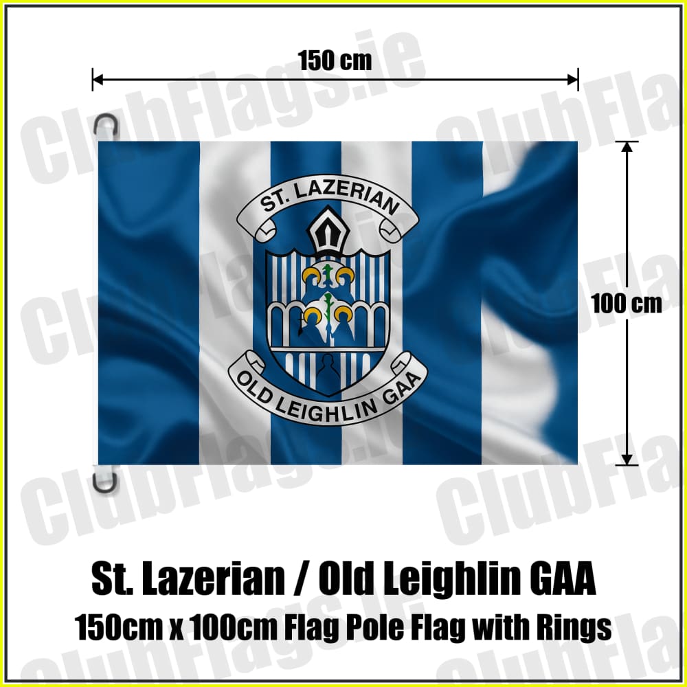 St. Lazerian / Old Leighlin GAA 150cm x 100cm Flag Pole Flag with Rings - ClubFlags.ie