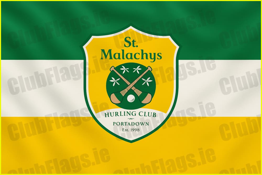 St Malachys Hurling Club Portadown Flag - GAA Clubs
