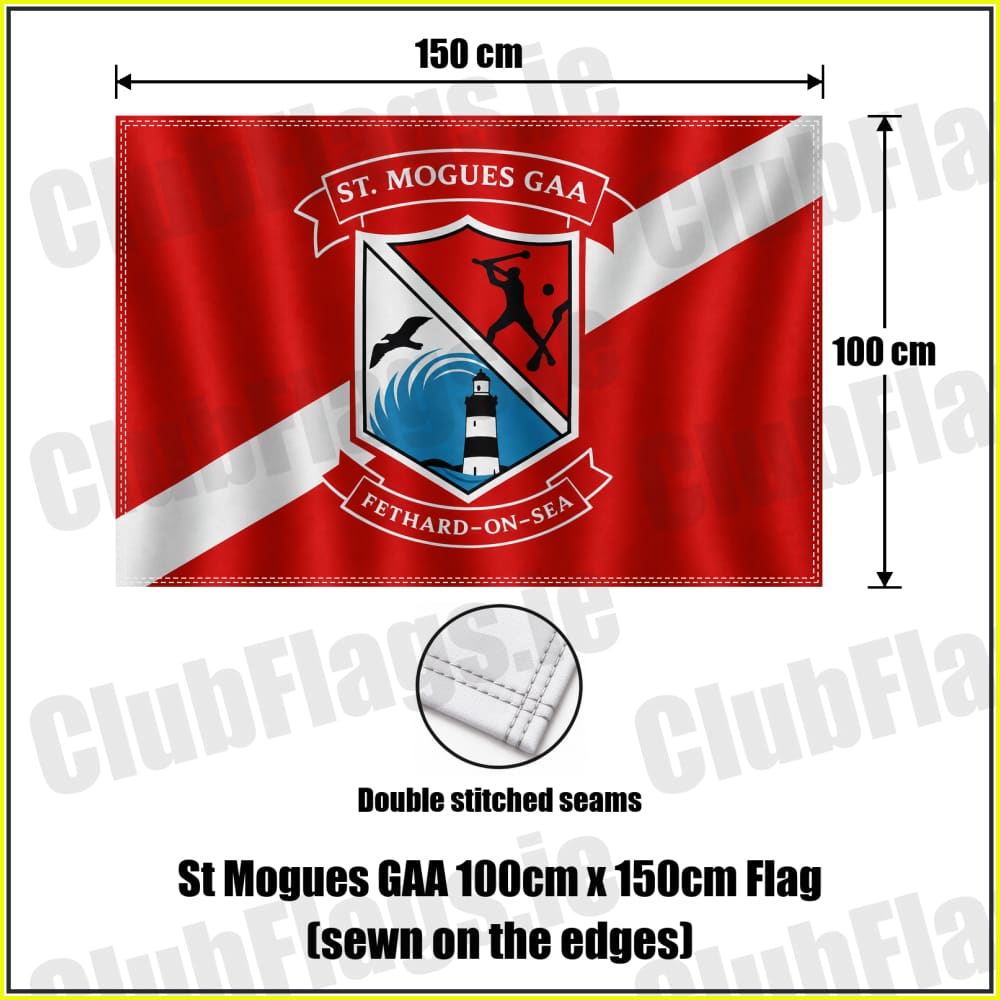 St Mogues GAA 100cm x 150cm Flag (sewn on the edges) - ClubFlags.ie