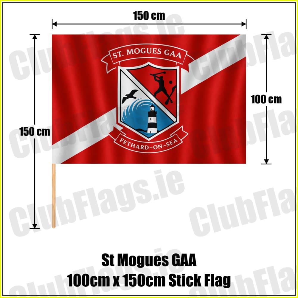 St Mogues GAA 100cm x 150cm Stick Flag - ClubFlags.ie