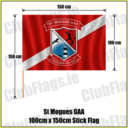 St Mogues GAA 100cm x 150cm Stick Flag - ClubFlags.ie