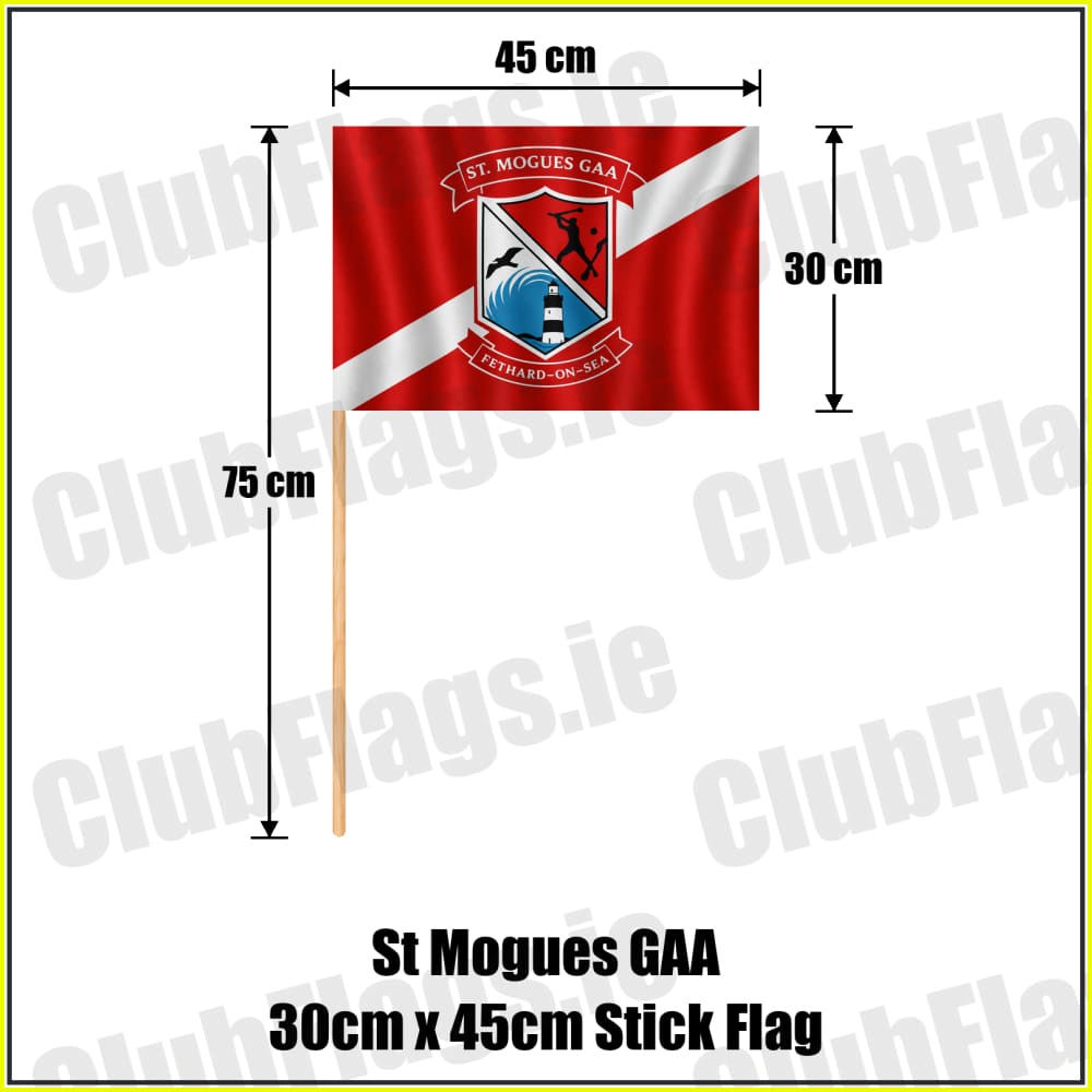 St Mogues GAA 30cm x 45cm Stick Flag - ClubFlags.ie