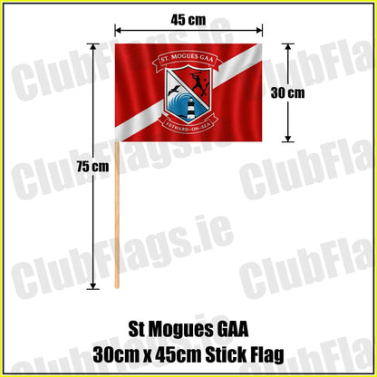 St Mogues GAA 30cm x 45cm Stick Flag - ClubFlags.ie