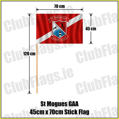 St Mogues GAA 45cm x 70cm Stick Flag - ClubFlags.ie