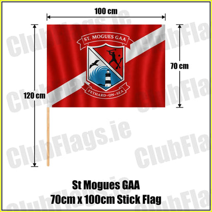 St Mogues GAA 70cm x 100cm Stick Flag - ClubFlags.ie