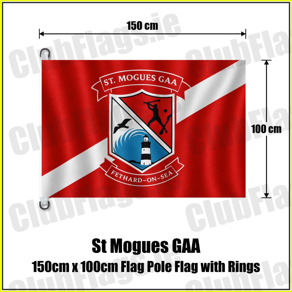 St Mogues GAA 150cm x 100cm Flag Pole Flag with Rings - ClubFlags.ie