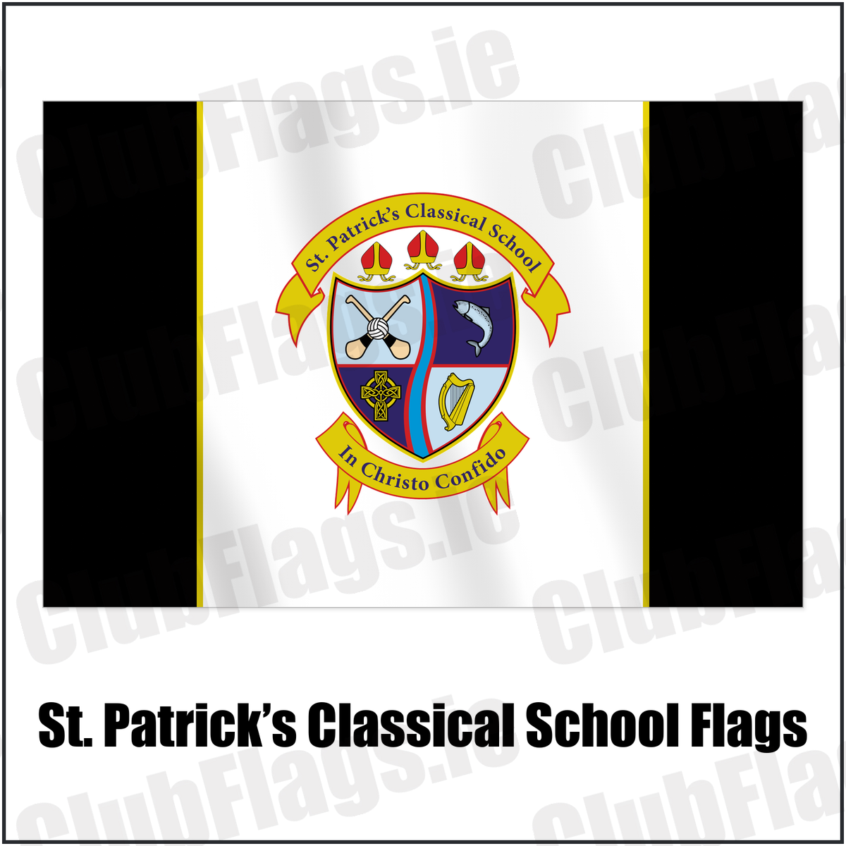 St. Patrick’s Classical School Flags with the club crest and colours, Meath GAA - ClubFlags.ie