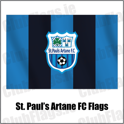 St. Paul’s Artane FC Flags with the club crest and colours, Dublin Football - ClubFlags.ie