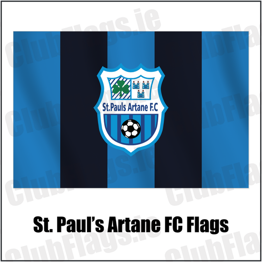 St. Paul’s Artane FC Flags with the club crest and colours, Dublin Football - ClubFlags.ie