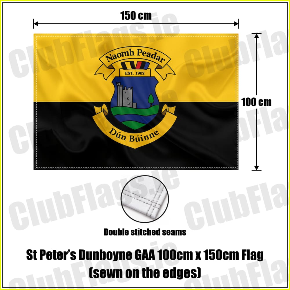 St Peter’s Dunboyne GAA 100cm x 150cm Flag (sewn on the edges) - ClubFlags.ie