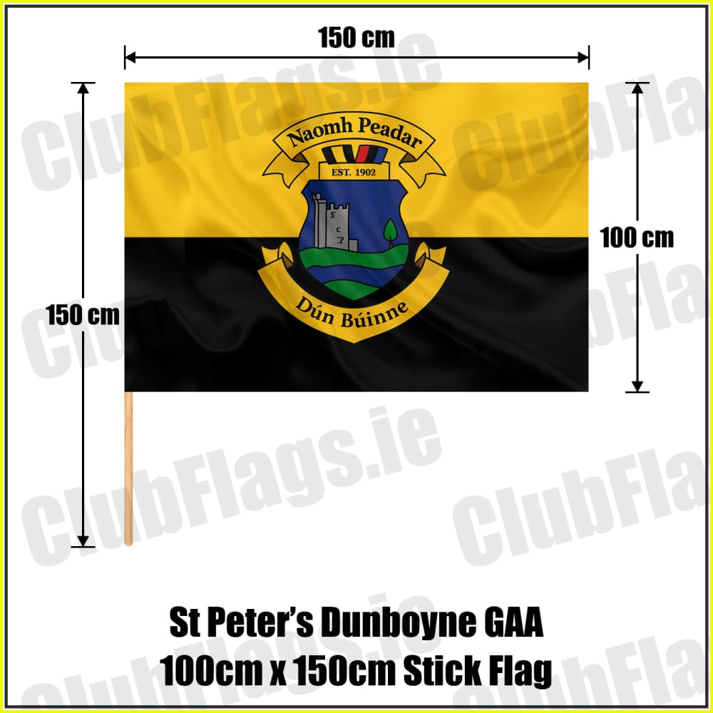 St Peter’s Dunboyne GAA 100cm x 150cm Stick Flag - ClubFlags.ie