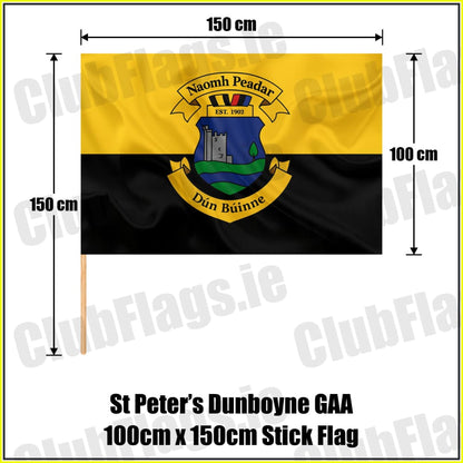 St Peter’s Dunboyne GAA 100cm x 150cm Stick Flag - ClubFlags.ie