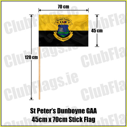 St Peter’s Dunboyne GAA 45cm x 70cm Stick Flag - ClubFlags.ie