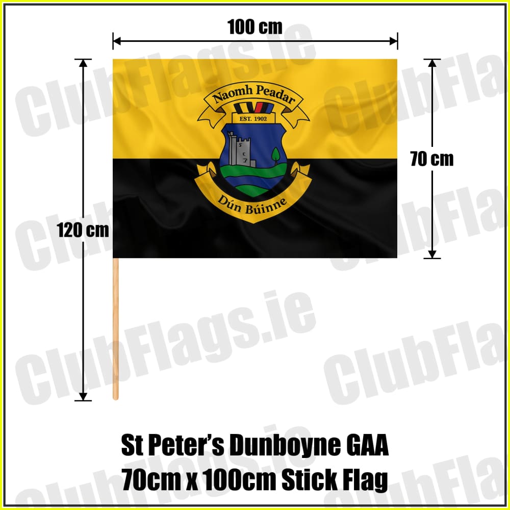 St Peter’s Dunboyne GAA 70cm x 100cm Stick Flag - ClubFlags.ie