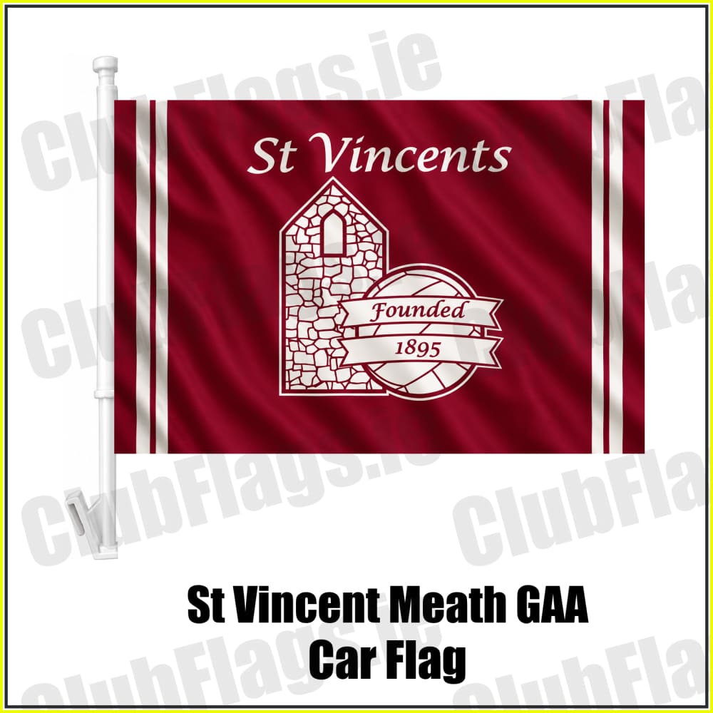 St Vincent Meath GAA Car Flag - ClubFlags.ie