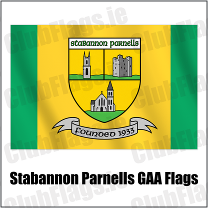 Stabannon Parnells GAA Flags with the club crest and colours, Louth GAA - ClubFlags.ie