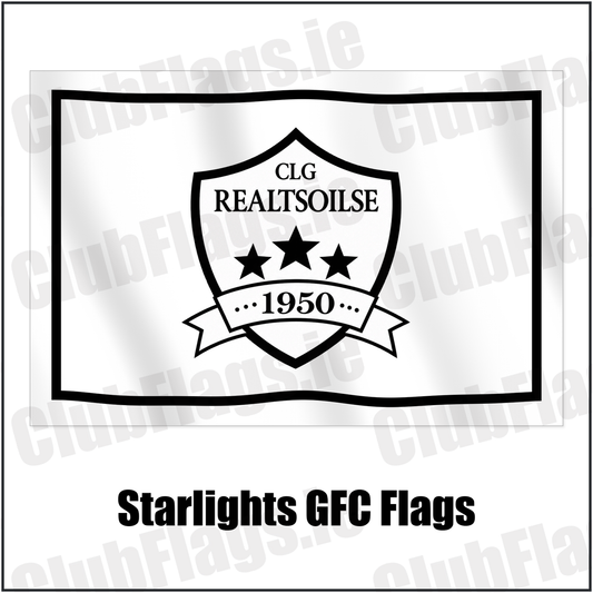 Starlights GFC Flags with the club crest and colours, Dublin GAA - ClubFlags.ie