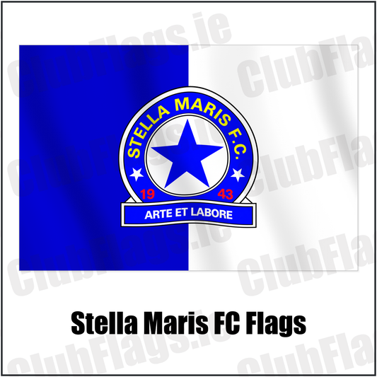 Stella Maris FC Flags with the verified club crest and colours, Dublin Football - ClubFlags.ie