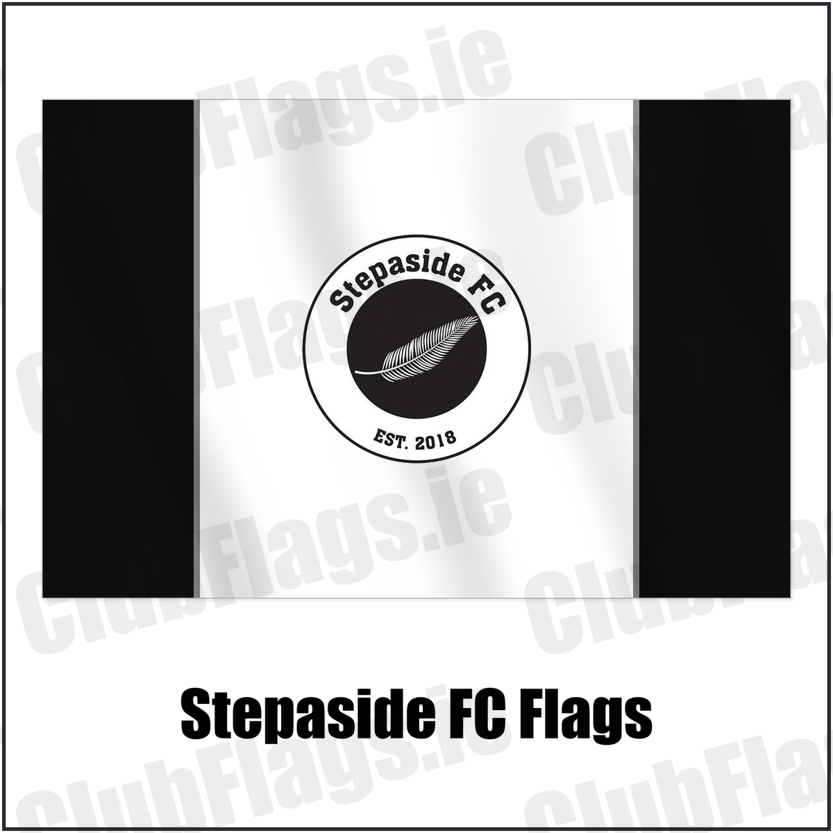 Stepaside FC Flags with the club crest and colours, Dublin Football - ClubFlags.ie