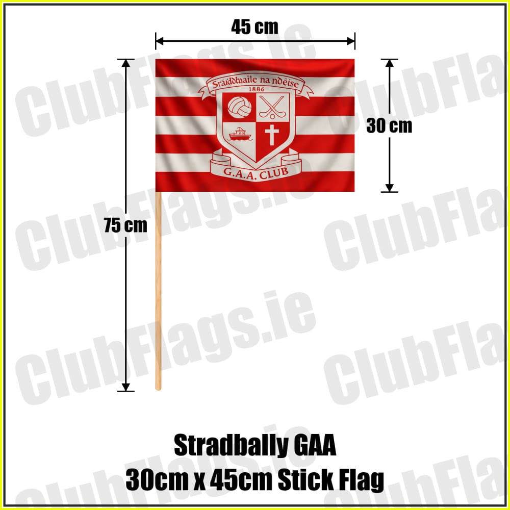 Stradbally GAA 30cm x 45cm Stick Flag - ClubFlags.ie