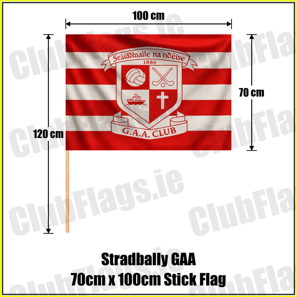 Stradbally GAA 70cm x 100cm Stick Flag - ClubFlags.ie