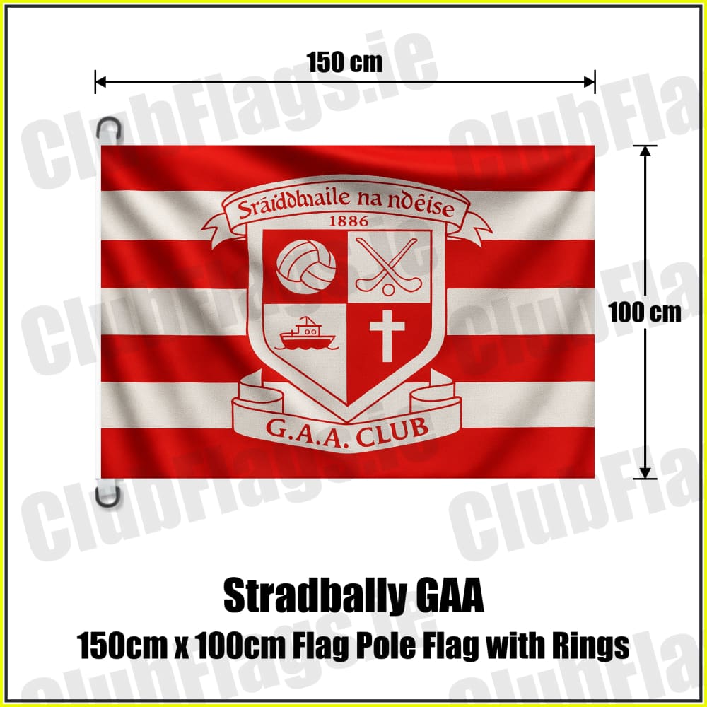 Stradbally GAA 150cm x 100cm Flag Pole Flag with Rings - ClubFlags.ie