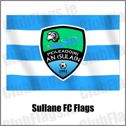 Sullane FC Flags with the club crest and colours, Cork Football - ClubFlags.ie
