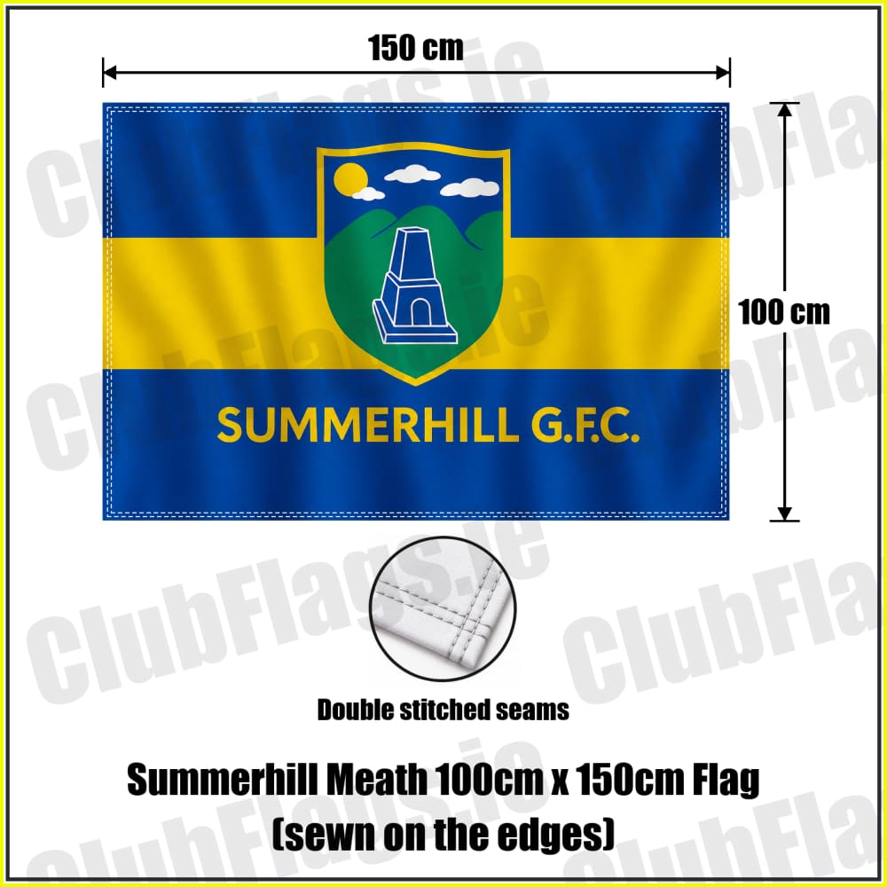 Summerhill Meath 100cm x 150cm Flag (sewn on the edges) - ClubFlags.ie
