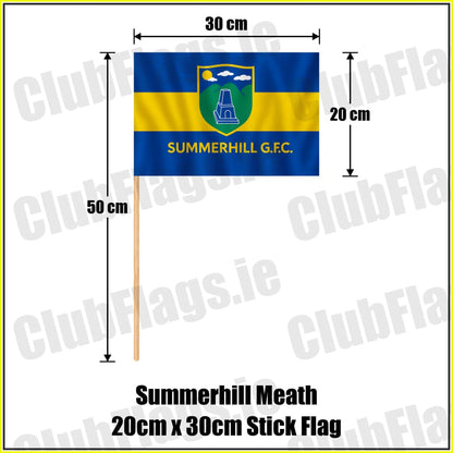 Summerhill Meath 20cm x 30cm Stick Flag - ClubFlags.ie