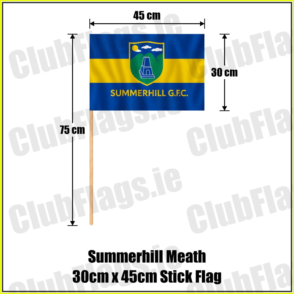 Summerhill Meath 30cm x 45cm Stick Flag - ClubFlags.ie