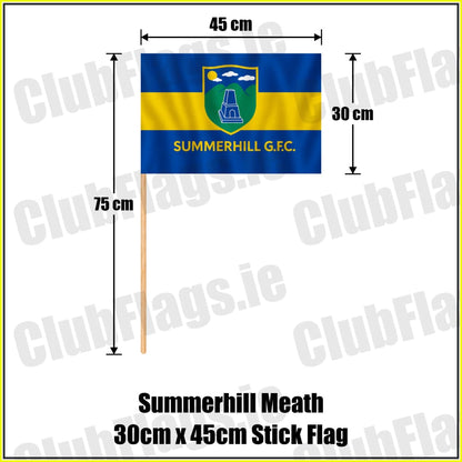 Summerhill Meath 30cm x 45cm Stick Flag - ClubFlags.ie