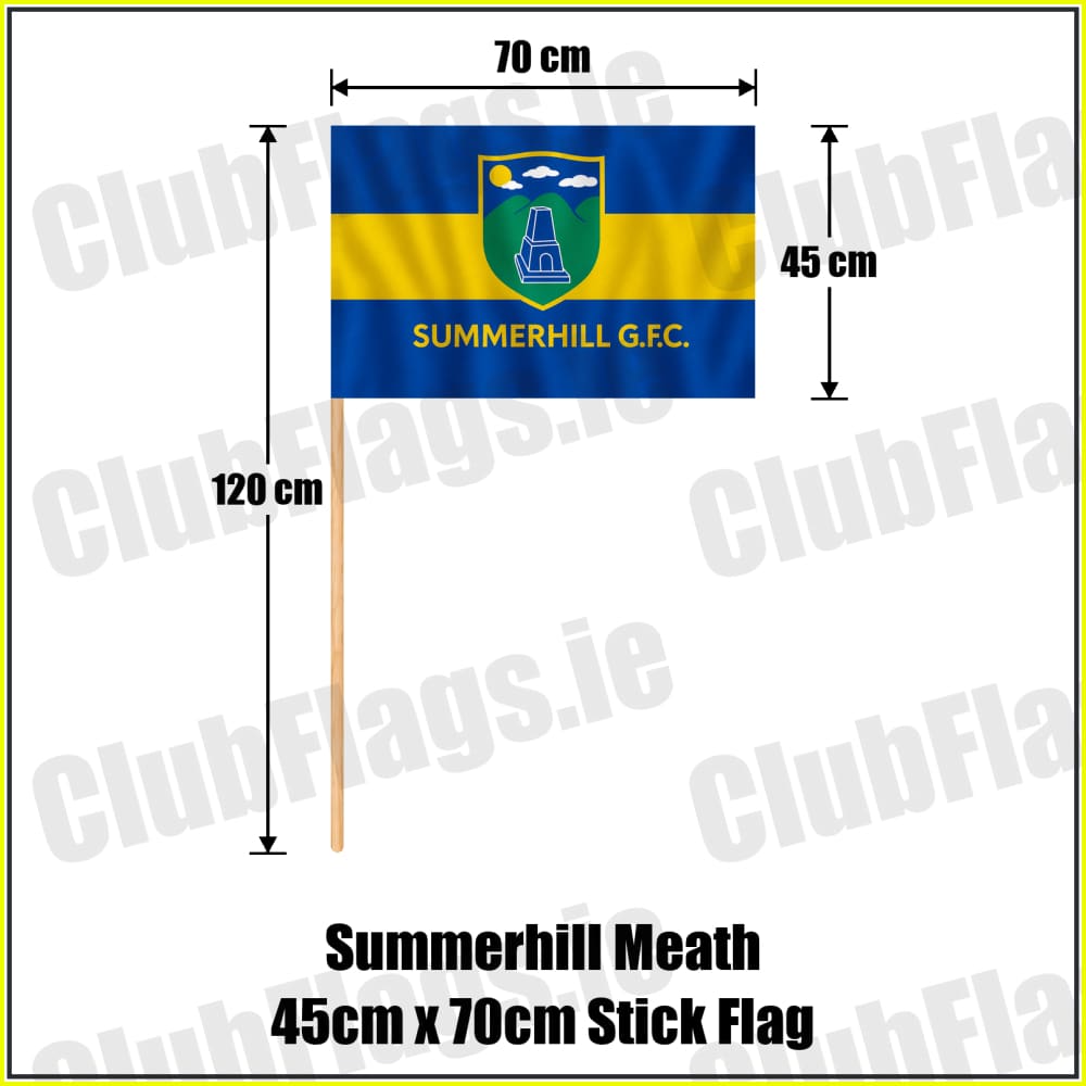 Summerhill Meath 45cm x 70cm Stick Flag - ClubFlags.ie